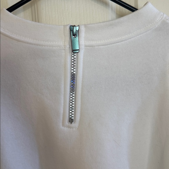 Nike cropped sweatshirt. White with stripe down sleeves. Size S. Like new! - Picture 7 of 7